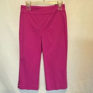 A-160 Counterparts NWT Pink‎ Pull on Mid Rise Capri Pants Size PS